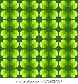 Simple abstract geometric design. Rounded repeated pattern for textile, wallpaper, wrapping paper, prints, surface design, web or another accent etc.