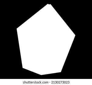 Simple abstract geometric form(s), shape(s). Random, angular vetor design element