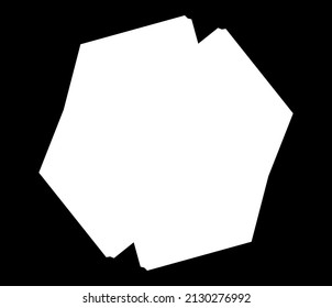 Simple abstract geometric form(s), shape(s). Random, angular vetor design element