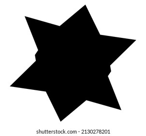 Simple abstract geometric form(s), shape(s). Random, angular vetor design element