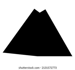 Simple abstract geometric form(s), shape(s). Random, angular vetor design element