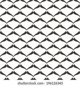 Simple Abstract Geometric Scales Seamless Pattern