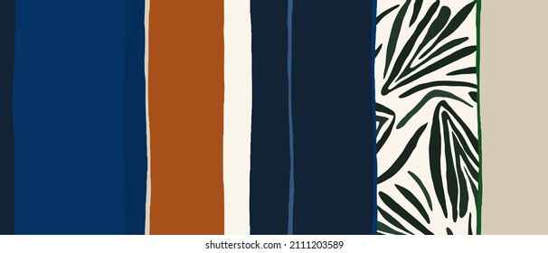Simple abstract geometric striped print. Contemporary seamless pattern. Fashionable template for design. Ethno style.