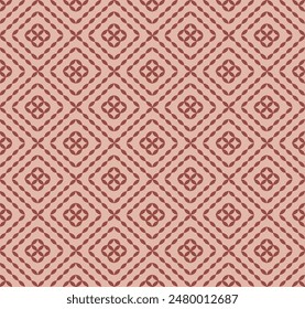 Simple abstract geometric summer red theme pattern background used for textile, wallpaper, wrapping paper. 