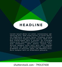 Simple abstract geometric template background dark blue