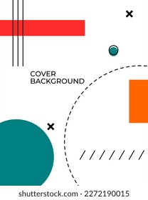 simple abstract geometric white background