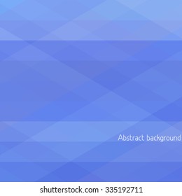 Simple abstract geometrical background with cornflower blue horizontal and diagonal stripes. Vector graphic pattern