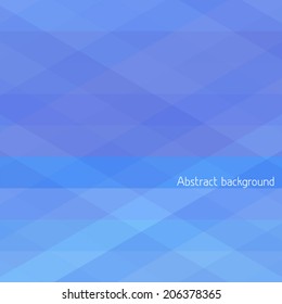 Simple abstract geometrical background of cornflower-blue color