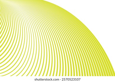 simple abstract grass green color big to small creative wavy line pattern