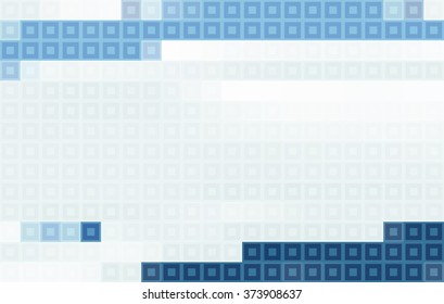 Simple abstract gray and blue mosaic. Pixelated vector graphic pattern