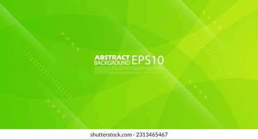 Simple abstract green background design. Overlap circle geometric gradient composition. Creative illustration for poster, web, landing, page, cover, ad, greeting, card, promotion. Eps 10 vector.