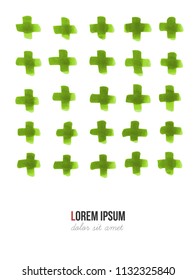 Simple abstract green background in minimalistic style.