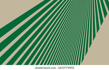  simple abstract green colour arc wave line pattern with brown background.