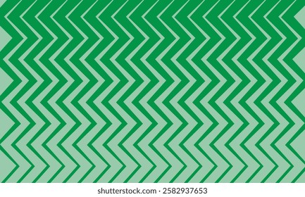 simple abstract green colour thik to thin vertical zig zag line pattern with light background.