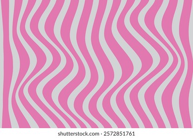 simple abstract grey ash color vertical wavy distort line pattern pink and grey wavy stripes on pink background that can be used as a background or texture