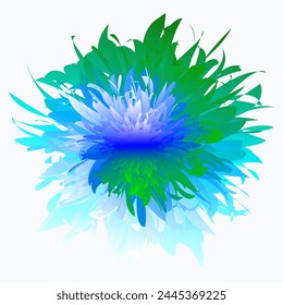 Simple Abstract hand drawn various shapes and doodle Botanical Nature flowers and Leaves objects contemporary modern trendy vector Elements illustration.
