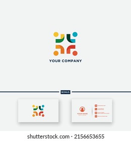 simple abstract healthy logo wellness
