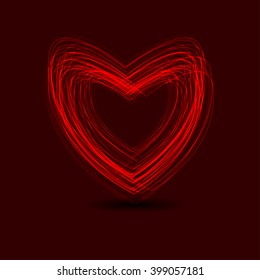 simple abstract heart