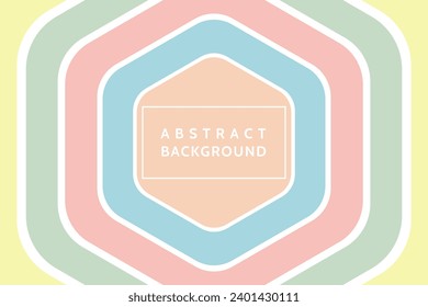 Simple Abstract hexagon background with soft colors 