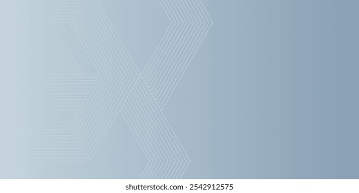 simple Abstract hexagon lines on gray background. Geometric stripe line art design modern