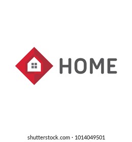 simple abstract home real estate logo icon vector template