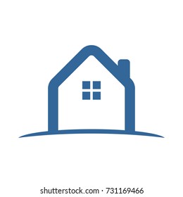 Simple Abstract House Land Icon