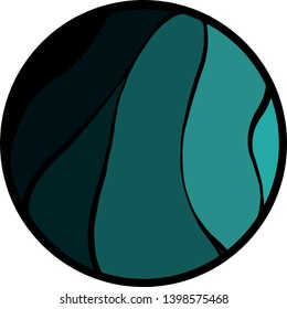 Simple abstract illustration with colour gradient. Abstract illustration.