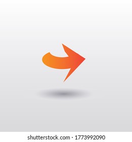 Einfaches Design für abstraktes Leaf Arrow-Firmenlogo