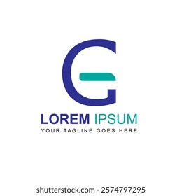 SIMPLE ABSTRACT LETTER G VECTOR LOGO
