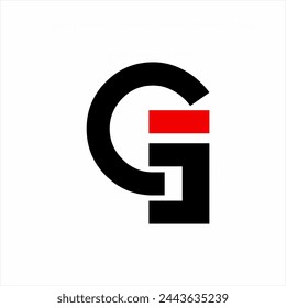 Simple abstract letter GS logo design.