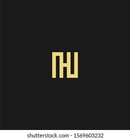 Simple abstract letter H logo design