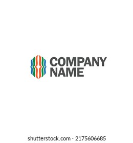 Einfache abstrakte Buchstaben oder formbares Logo für Startup-Unternehmen