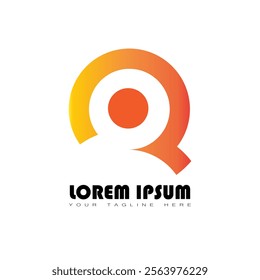 SIMPLE ABSTRACT LETTER R VECTOR LOGO