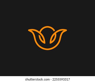 Simple and abstract letter UO or OU logo design template. suitable for anything brand