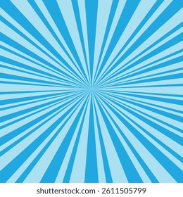 simple abstract light blue colour vertical duble line sunray sunbrust pattern with a blue background