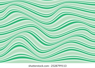  simple abstract light dark green color horizontal wavy distort line pattern a green and white striped background with a pattern of lines