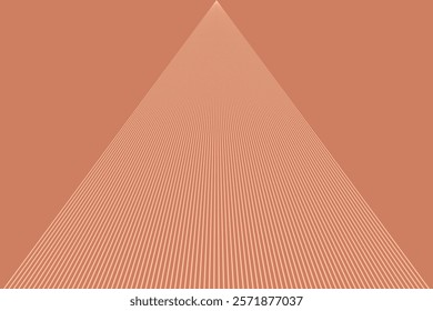 simple abstract light deep peach color geometric creative vertical wavy line pattern a triangle with a red line that says quot the right triangle quot