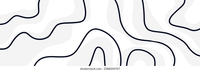 Simple abstract line art in white background. Wallpaper design for social media posts. Paper background in minimal trendy flat style.