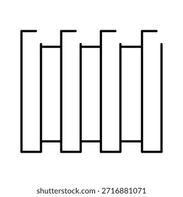 Líneas abstractas simples que crean un patrón geométrico contemporáneo con barras de Vertical sobre un fondo blanco limpio, perfecto para conceptos modernos de diseño, arquitectura, tecnología y visualización de datos