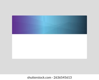 Simple abstract LinkedIn banner template with smooth flow