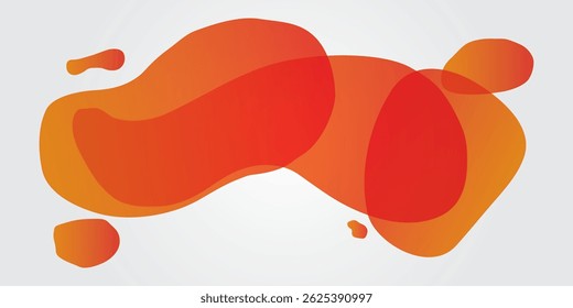 Simple abstract liquid orange background. Summer poster. Can be used for wall decoration