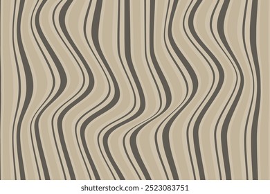 simples abstrato liso marrom escuro cor onda vertical distorcer padrão de linha um marrom e bege padrão listrado com linhas onduladas