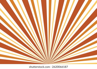 simples abstrato escuro laranja marrom escuro cor creme cor de cor padrão de linha de sunburst raios de sol fundo um fundo branco com uma estrela que pode ser usado como um fundo ou textura retro sunburst