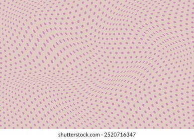simples abstrato lite cor rosa cor polca ponto ondulado distorcer o padrão um fundo rosa com um padrão de pontos em rosa