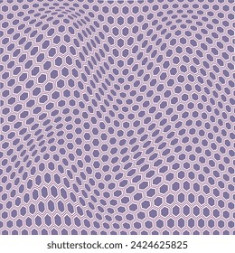 simple abstract lite plum color poligon hexagon wavy pattern art 