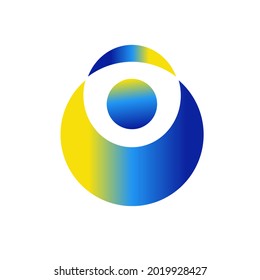 Simple abstract logo with color gradient.