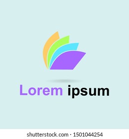 Simple abstract logo design. Eps 10. Use for business company or community