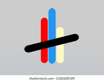 simple abstract logo design. suitable for printing as a shirt screen printing