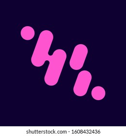 Simple abstract logo design template. Creative technology colored logo. Beautiful and simple element. EPS 10