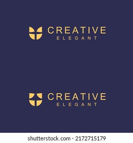 a simple abstract logo design with two options